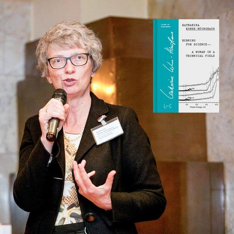 Katharina Kohse-Höinghaus speaking at a DFG networking event for Heisenberg Fellows, 2013 · courtesy of Deutsche Forschungsgemeinschaft (DFG)