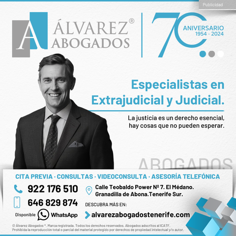 Abogados Extrajudicial y Judicial. Alvarez Abogados Tenerife, especialistas en dar solución a su problema por la vía Extrajudicial y Judicial. La Justicia es un derecho esencial, hay cosas que no pueden esperar. Confíe en Álvarez Abogados, un servicio legal completo y personalizado. Contáctenos ahora sin compromiso.
https://alvarezabogadostenerife.com/contacto/ 

#alvarezabogados #abogados #Tenerife #Canarias #derecho #tenerifelegal #abogadostenerife #judicial #extrajudicial
