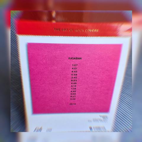 Abreißtageskalender von seltmann mit dem Kalenderblatt des Vinyl-Covers der LP "48:13" (2014) von Kasabian