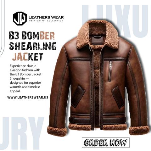  B3 Sheepskin Bomber Jacket