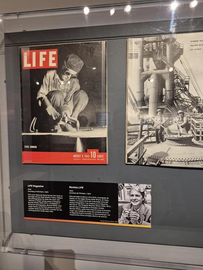 #LIFEMagazine

7943 Courtesy of Michael J. Sehr

at This cover features flame burner Ann Zarik at negia-tincis Steel Warks in Gary, Indiana. The ph American photog (1904-19711, trailblazer l made listory as the first loomate, who combat sones during