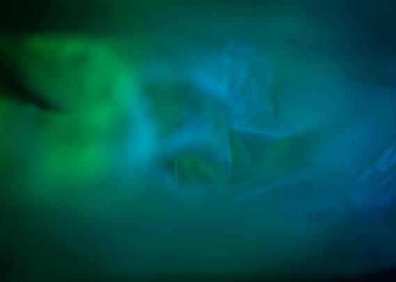 Abstraktes bild in grün und blau