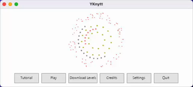 Screen recording of Yknytt running on macOS