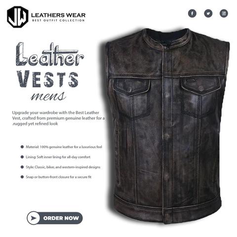 est Men’s Leather Vest