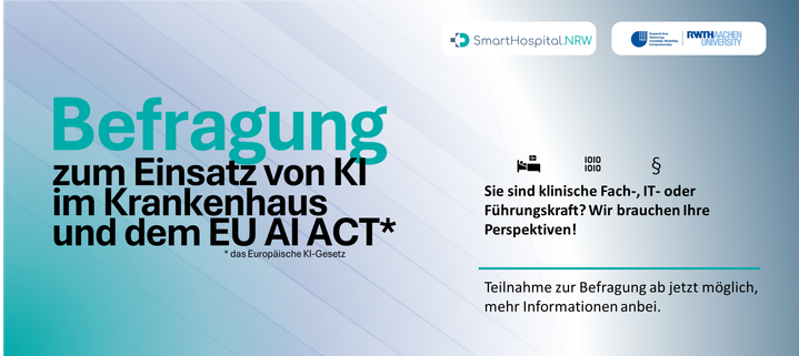 Befragung zum Einsatz von KI im Krankenhaus und nach dem EU AI Act