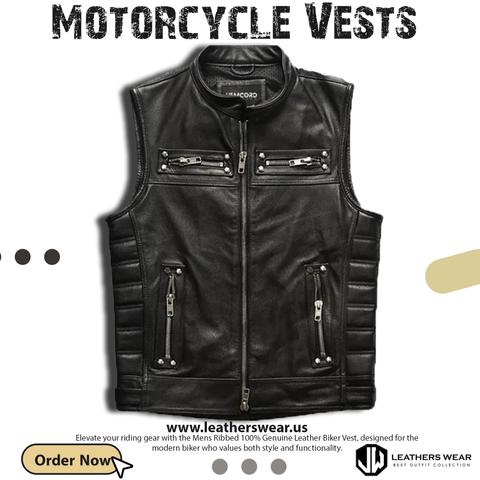 Leather Biker Vest