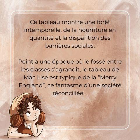 Vignette expliquant l'origine du mythe de la Merry England.