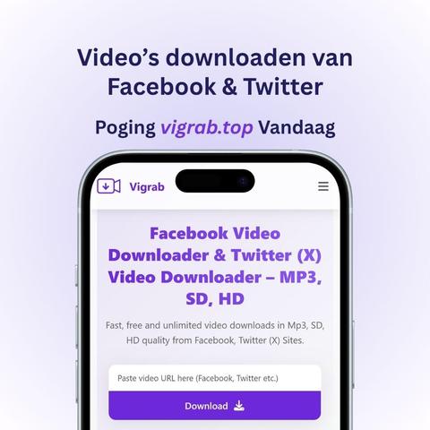 Video’s downloaden van Facebook & Twitter