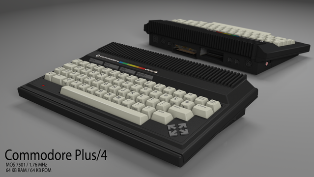 Commodore Plus/4 (3ds max, Photoshop)