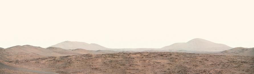 Mars Perseverance Sol 1563: Right Navigation Camera (Navcam) / enhanced mosaic panorama. NASA's Mars Perseverance rover acquired this image using its onboard Right Navigation Camera (Navcam). The camera is located high on the rover's mast and aids in driving.

July 13, 2025 (Sol 1563), 12:55:58

source images: Mars_Perseverance_NRF_1563_0805696610_724ECM_N0771350NCAM15563_02_095J / _03_095J

Image Credit: NASA/JPL-Caltech/Jackie Branc