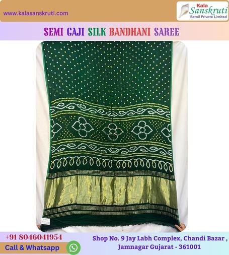 🌱✨ Elegant Green Bandhani Silk Dupatta | Mehendi & Festive Wear 🌿