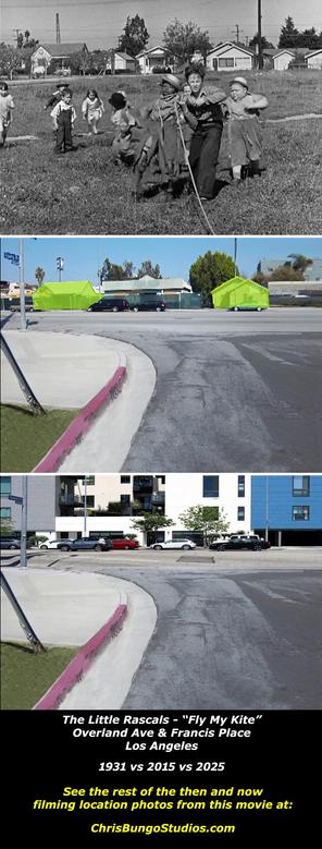 Filming location then and now The Little Rascals movie Fly My Kite movie location film location.
