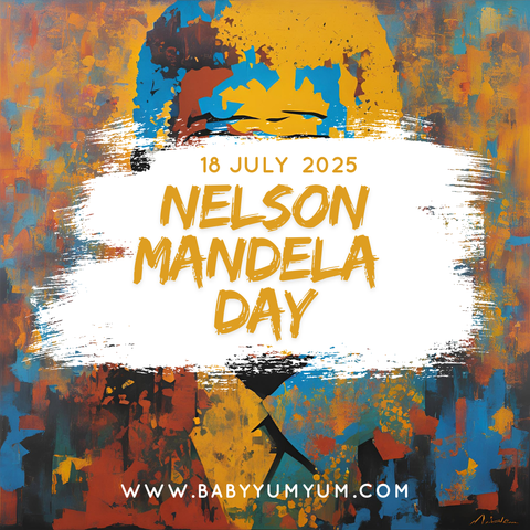 Nelson Mandela Day: 18th July 🌍 Today, we honour the incredible life and legacy of Nelson Mandela, a leader who fought for justice, equality, and freedom. His commitment to positive change reminds us all that every small act can make a big difference.  🕒 Mandela Day is about taking action—spend 67 minutes today doing something meaningful. How are you giving back today?   #BabyYumYum #BYY #NelsonMandelaDay #MandelaDay #67Minutes #LegacyOfLove #MakeADifference