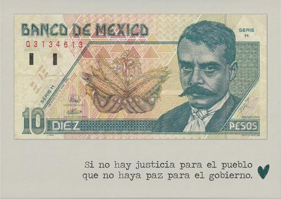 10 pesos Emiliano Zapata
