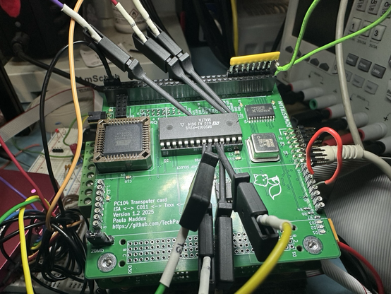 Debugging probes and wires. 