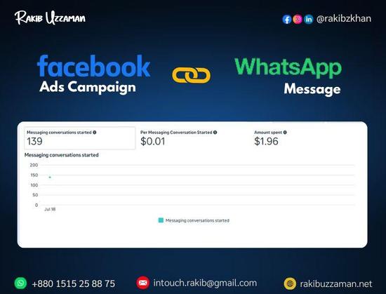 Facebook ads campaign results