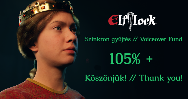 Elflock
Szinkron gyűjtés // Voiceover Fund
105% +
Köszönjük! // Thank you!