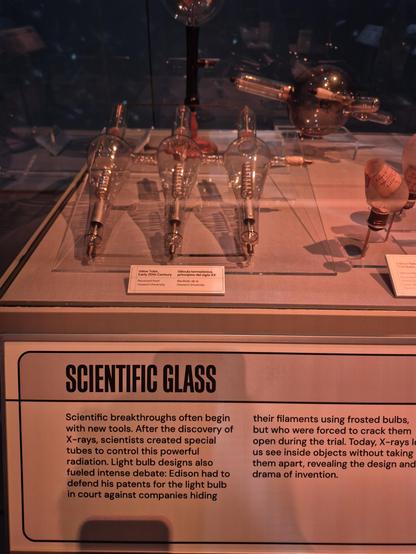 Scientific breakthroughs often begin with new tools. After the discovery of #Xrays, scientists created special tubes to control this powerful radiation. #Lightbulb designs also fueled intense debate: #Edison had to defend his patents for the light bulb in court against companies hiding