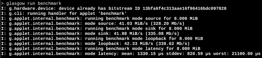 benchmark results