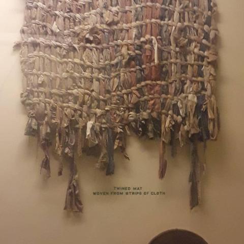 #woven #fieldmuseum @fieldmuseum twined hat from stripe of cloth