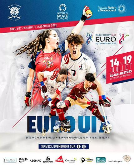 Affiche du championnat d'Europe rink hockey U17 2025