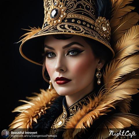 Classic Glamour Portrait (Art Deco Style) 3

#classic #glamour #portrait #woman #beautiful #artdeco #digitalart #nightcafe #nightcafestudioai #nightcafeai #nightcafestudio #aiart #aiartwork #aigenerated #aigenerator #aigeneratedart