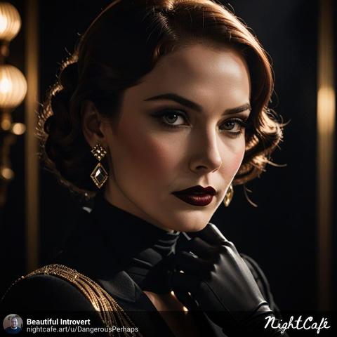 Classic Glamour Portrait (Art Deco Style) 4

#classic #glamour #portrait #woman #beautiful #artdeco #digitalart #nightcafe #nightcafestudioai #nightcafeai #nightcafestudio #aiart #aiartwork #aigenerated #aigenerator #aigeneratedart