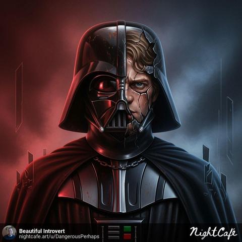 “Cracked Helmet – The Duality Within”

#cracked #helmet #duality #within #starwars #darthvader #anakinskywalker #anakin-skywalker #digitalart #nightcafe #nightcafestudioai #nightcafeai #nightcafestudio #aiart #aiartwork #aigenerated #aigenerator #aigeneratedart