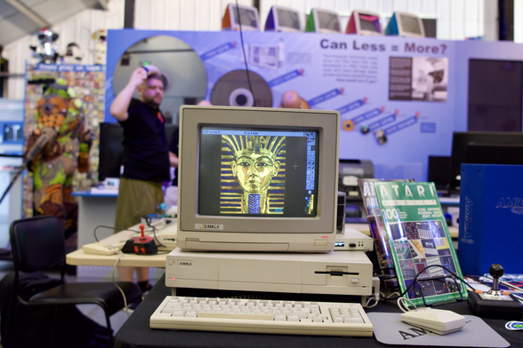 A1000 with DPaint on the monitor