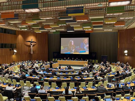 Die Trusteeship Council Chamber der Vereinten Nationen 