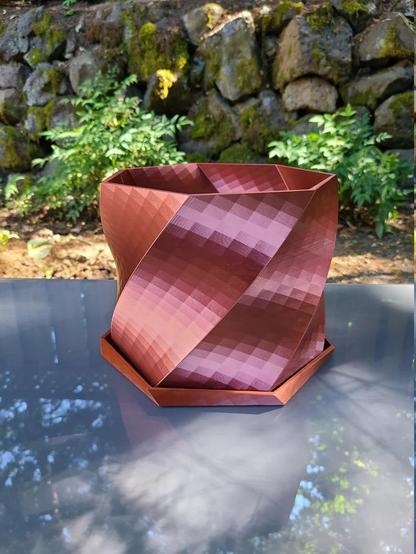 10 inch planter in copper color