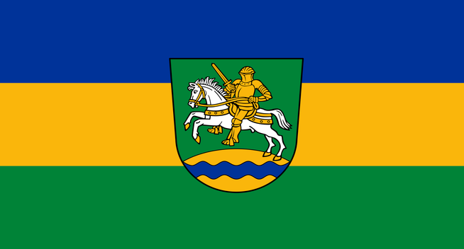 Flag of Rüterberg, a former micronation.