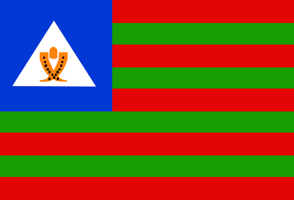Flag of Bioko, Equatorial Guinea.