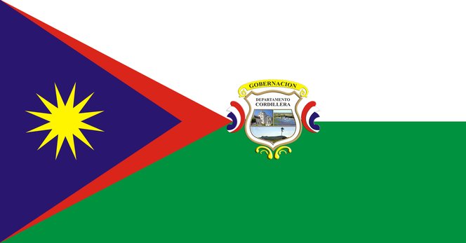 Flag of Cordillera, Paraguay.