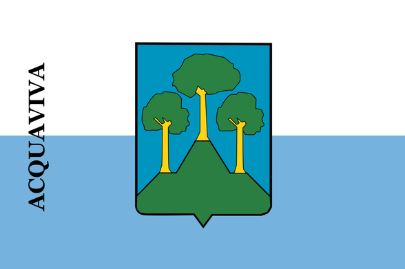 Flag of Acquaviva, San Marino.