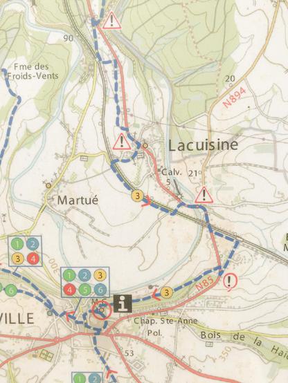 carte Florenville, Lacuisine, Martué