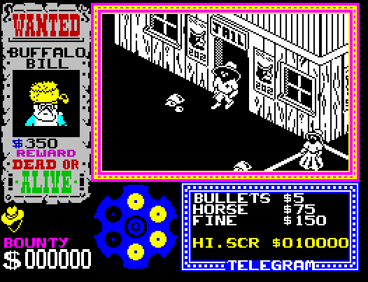 Captura de pantalla del videojuego Gunfright