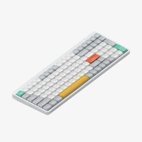 Catalog shot of a fancy mechanical keyboard.