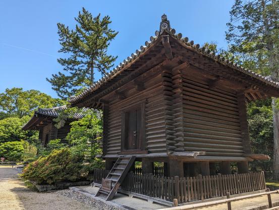 Old storehouses at Toshodai-ji.