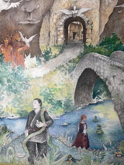 Illustration for Cornelia Funke's new book Reckless 5