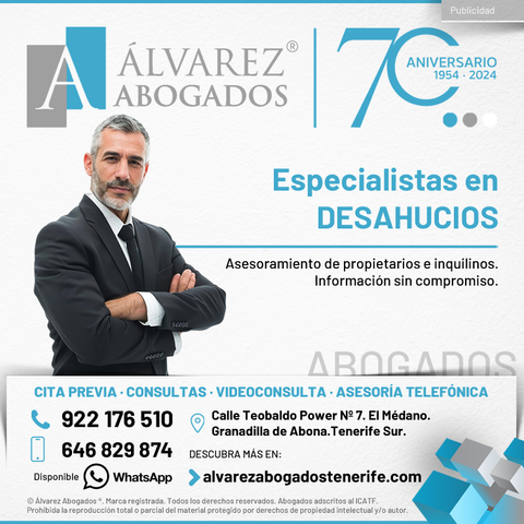 Abogados Desahucios en Tenerife. Recuperar su inmueble es posible. Abogado Desahucio Tenerife. Consúltenos ahora sin compromiso. Resolviendo problemas de desahucios desde 1954.
https://alvarezabogadostenerife.com/areas-derecho/desahucios/
#alvarezabogados #abogadostenerife #tenerifelegal #desahucios #impagorenta #alquiler #tenerife #abogados