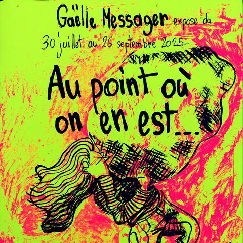 dessin d'un personnage qui pousse un rocher.