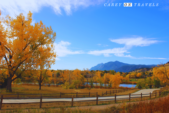 Fall foliage at Wonderland Lake  in Boulder