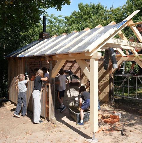 Backhaus während der Erneuerung