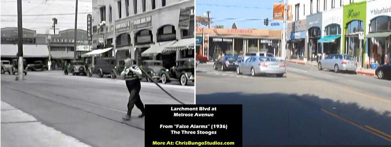 Filming location then and now The Three Stooges movie location False Alarms 1936 vs today.