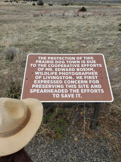 Ranger Sarah learns who worked to protect this prairie dog town and make it a state park.
— at Greycliff Prairie Dog Town State Park.