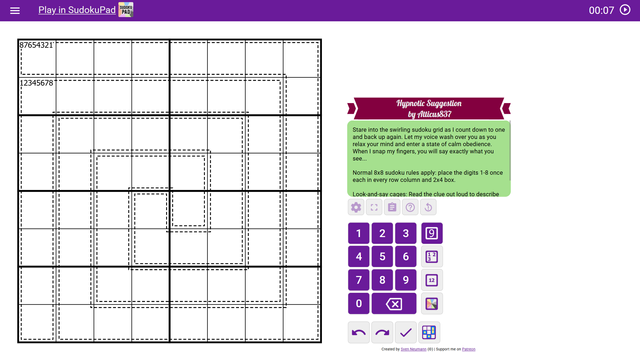Screenshot of the linked Website