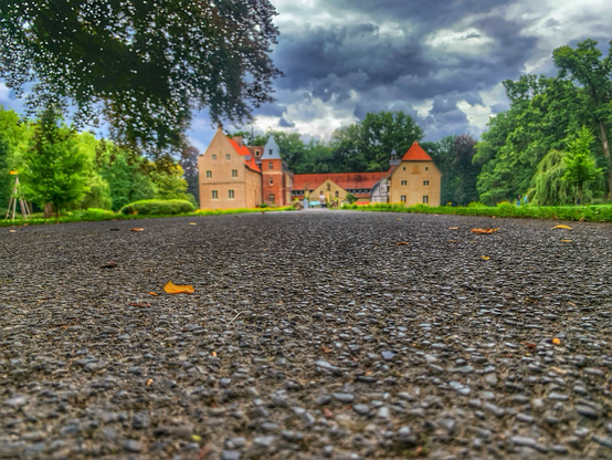 Schloss Senden photographed from ground-level