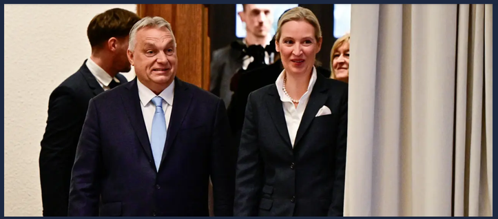 Picture of orban meeting weidel.
