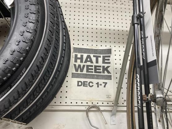 A "Hate Week" flyer.